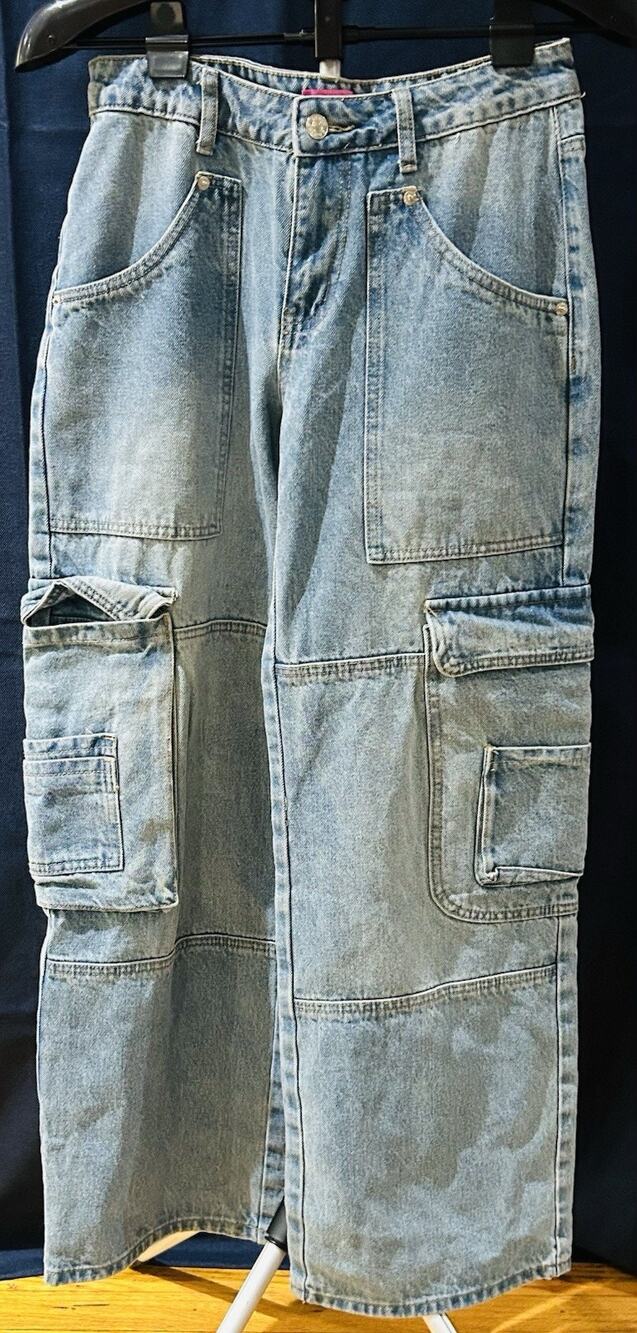 Edikted Cargo Denim Jeans Women's size S